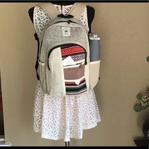 Boho Hemp Backpack,Pure Hemp backpack,Hippie bag